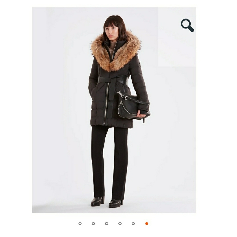 Rudsak Down Puffer Coat with Fur. Size- Large